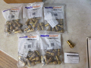 lot 58 image: 5 Bags of Watts Radiant Adapters