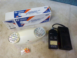 lot 73 image: Emergency Lighting Unit and Sound Level Meter