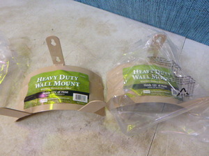 lot 75 image: 2 Liberty Garden Heavy Duty Wall Mount Hose Rack