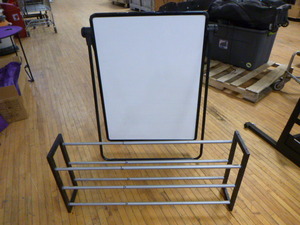 lot 80 image: Magnetic White Board and Shoe Rack