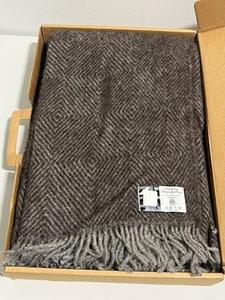 lot 6 image: Silkeborg Uldspinderi 100% Pure New Wool Throw Blanket with Original Price Tag