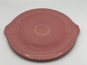 lot 13 image: Vintage Genuine Fiesta Rose Round Serving Tray 12 in Good Condition