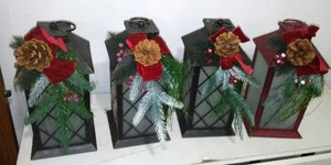 Battery Operated Candles And Holders.