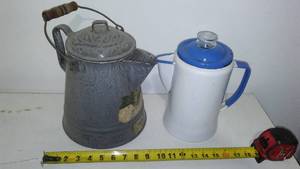 Enamelware Coffee Pots (2)