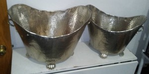 Decorative Fireplace Ash Buckets (2)