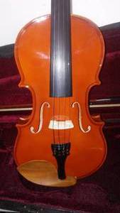 Violin With Case And Bow.