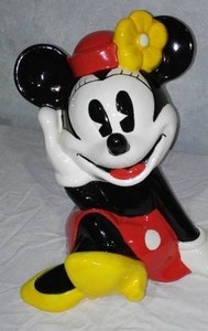 Vintage 1990 Minnie Mouse Cookie Jar.