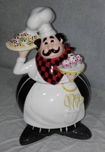 American Atelier Boun Appetito Chef Cookie Jar.