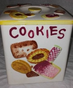 Cookies Square Cookie Jar.