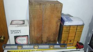 Misc. Wood Crate, speakers, hardware and more.