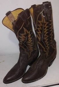 Sanders  Cowboy Boots, Shark Skin, NEW