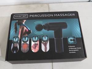 lot 5 image: Master Percussion Massager Massage Gun 6 Speed - MVMGM7223