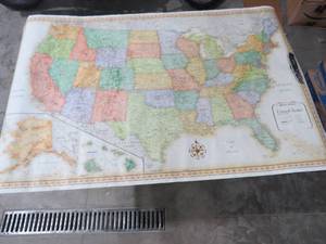 lot 49 image: Rand McNally United States Wall Map - 32 x 49 34