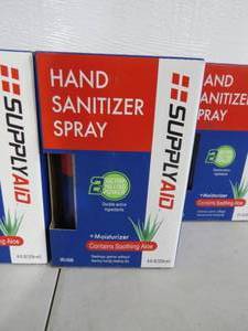 lot 50 image: 6 Piece Lot of SupplyAid Hand Sanitizer Spray 8oz Bottles