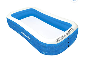 lot 23 image: New Aquadoo Family Swimming Inflatable Pool,118 X 72 X 22 Full-Sized PVC Material Inflatable Lounge Pool
