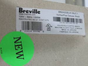lot 21 image: New Nespresso Vertuo Plus by Breville