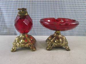 (CNTR) Vintage Table Lighter and As...