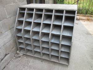 Wood with Metal Inserts Multi Bin O...