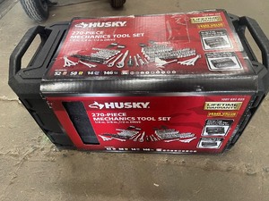 lot 13 image: Husky Mechanics Tool Set (270-Piece) customer return see pictures