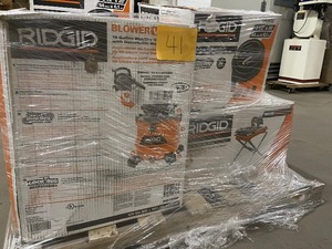 lot 42 image: Pallet with assorted Ridgid Tools various models and conditions customer returns see pictures