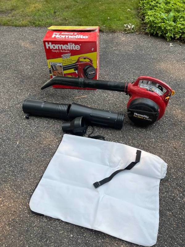 Homelite gas deals blower vac