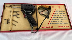 lot 112 image: Vintage WEN Soldering Kit in Original Metal Case
