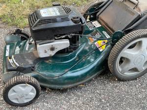 lot 120 image: Craftsman 22 Inch Front Drive Lawn Mower with Bagger Model 917.377151