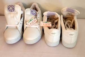 lot 75 image: Two Pairs of New in Box LA Gear Sneakers - Womens Size 7