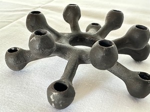 lot 203 image: Vintage Mid Century Dansk Metal Candle Holder