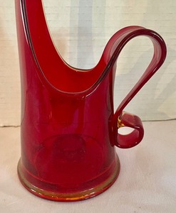 lot 169 image: Mid Century LE Smith Swung Glass Candle Holder