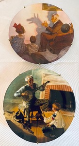 lot 190 image: 8 Norman Rockwell Collectors Plates