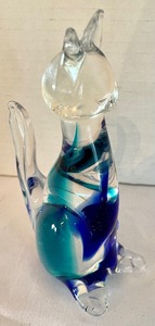 lot 197 image: Murano Art Glass Cat