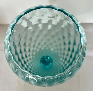 lot 429 image: Fancy Small Blue Vase