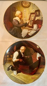 lot 179 image: 8 Norman Rockwell Collectors Plates