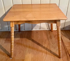 lot 366 image: Wonderful Wooden Childrens Table and 2 Chairs