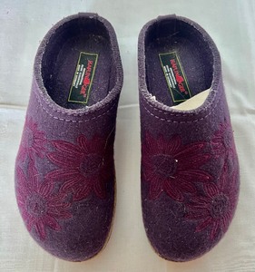 lot 334 image: Purple  Lavender Suede Birkenstocks