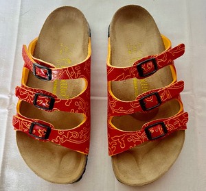 lot 335 image: Arabesque Orange Papillio Florida Sandals
