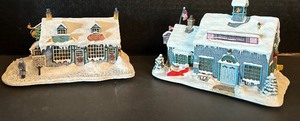 lot 299 image: Trio of Charles Wysocki Christmas Village Houses