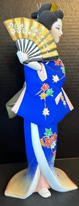lot 304 image: Hakata Bisque Doll Maple Leaf Maiden of Fall