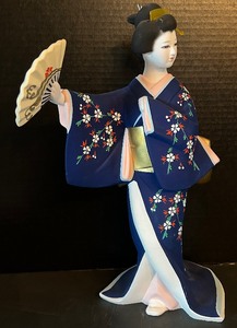 lot 308 image: Hakata Bisque Doll Cherry Blossom Maiden of Spring