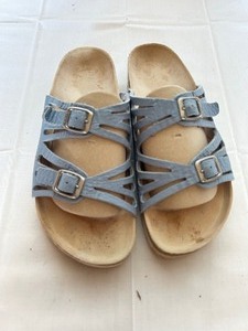 lot 278 image: Birkenstock Granada Stone Blue Sandals (Size 37)