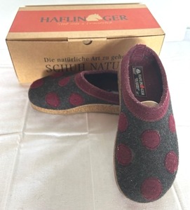 lot 277 image: Haflinger Dotty Charcoal Clogs (Size 37)