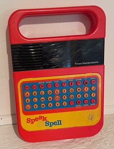 lot 376 image: Vintage Speak & Spell and Speak & Math Games