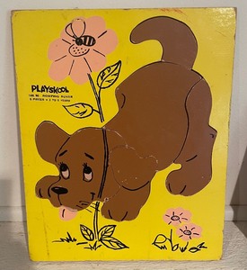 lot 384 image: 7 Vintage Wooden Puzzles