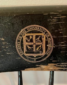 lot 388 image: Vintage Regents of The University of Minnesota Chair