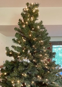 lot 396 image: Pre Lit 8 Foot Christmas Tree