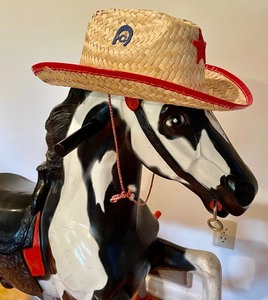 lot 397 image: Giddy Up Vintage Rocking Horse Blaze