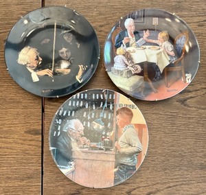 lot 452 image: 9 Norman Rockwell Collectors Plates
