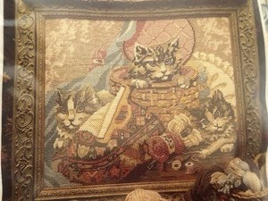 lot 223 image: New Kittens at Play Needlepoint Kit