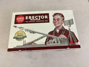 lot 102 image: 1959 50th Anniversary Special Gilbert Erector Rocket Launcher Set